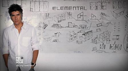 Video thumbnail: PBS NewsHour Pritzker winner makes architecture a tool to fight poverty