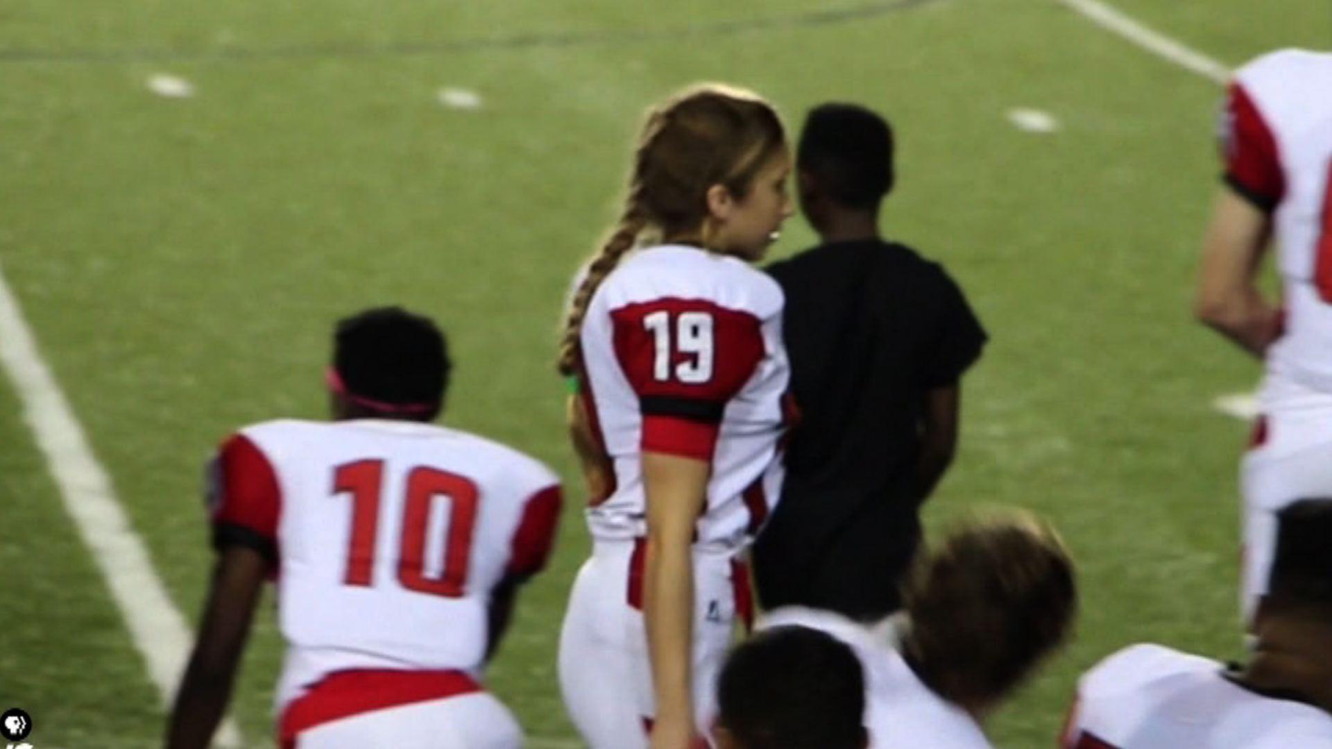 Girl on the gridiron changes how her team sees gender