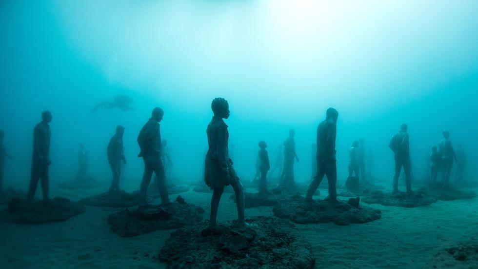A look inside the Atlantic's first 'underwater museum' image