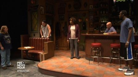 Video thumbnail: PBS NewsHour Steelworkers’ stories come to life onstage in ‘Sweat’