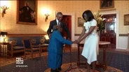 Watch a 106-year-old woman bust a move with the president