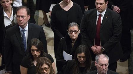 Video thumbnail: PBS NewsHour Supreme Court pays tribute to Antonin Scalia