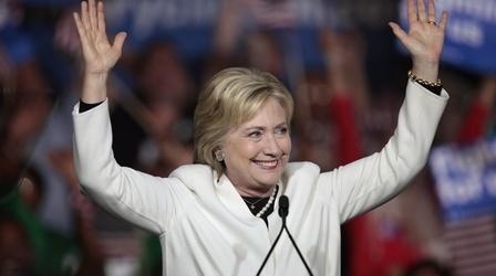 Video thumbnail: PBS NewsHour Frontrunners widen gap, but rivals remain persistent