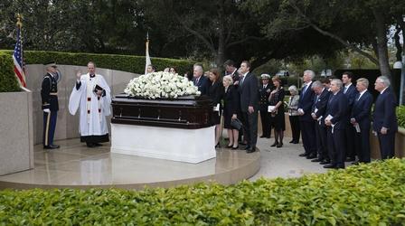 Video thumbnail: PBS NewsHour Nation says goodbye to iconic first lady in CA ceremony