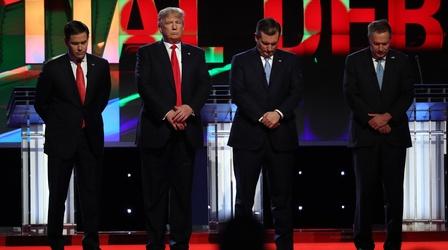 Video thumbnail: PBS NewsHour GOP contenders choose substance over squabbling