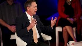 Video thumbnail: PBS NewsHour Trump touts voter appeal as Kasich doubts delegate outcome