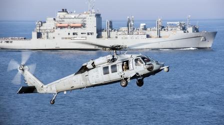 Video thumbnail: PBS NewsHour News Wrap: U.S. military announces South China Sea patrols