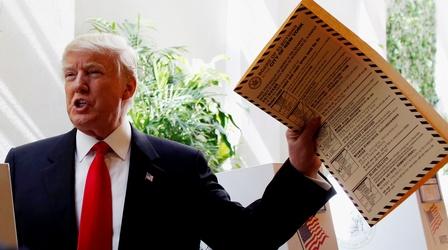 Video thumbnail: PBS NewsHour Will the White House race change in a New York minute?