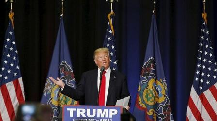 Video thumbnail: PBS NewsHour Trump rails against rivals’ deal to step aside