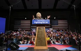 Race shifts toward conventions with Clinton, Trump leading