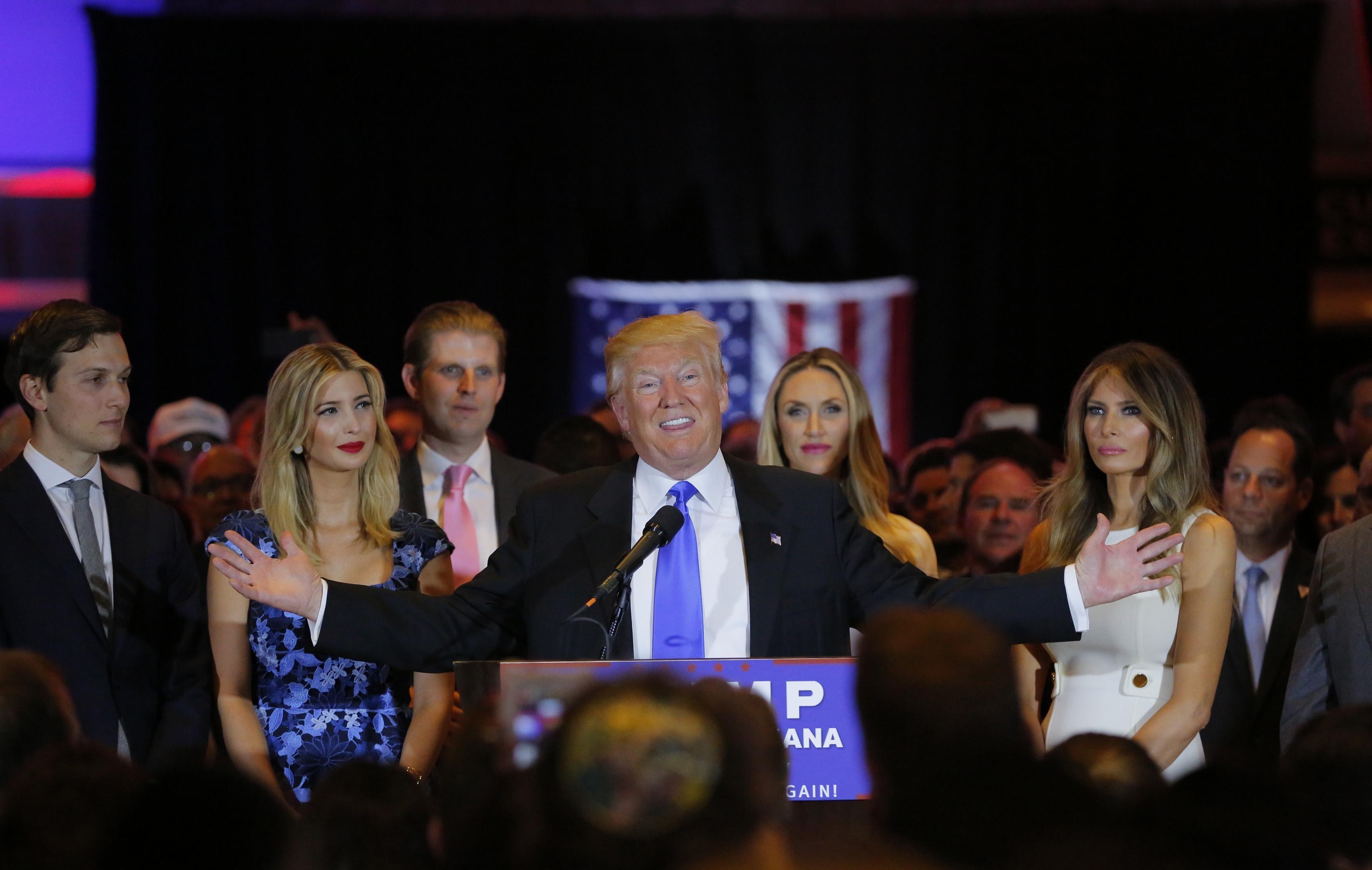 Trump routs final GOP rivals but some Republicans resist