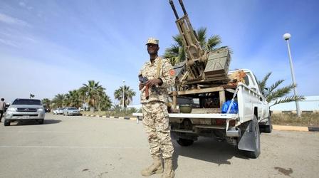 Video thumbnail: PBS NewsHour U.S. will help Libyans beat back Islamic State fighters