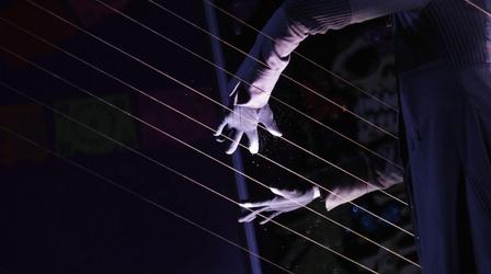 Video thumbnail: PBS NewsHour Artist’s ‘earth harp’ a site to behold — and hear