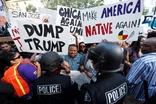 Another Trump campaign rally ends in chaotic crowd violence
