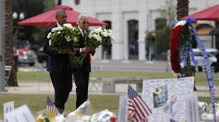 Video thumbnail: PBS NewsHour News Wrap: Obama consoles Orlando attack survivors