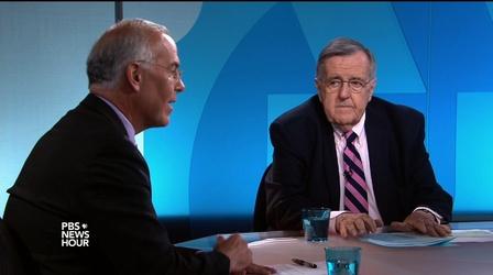 Video thumbnail: PBS NewsHour Shields and Brooks on gun violence and response to Orlando