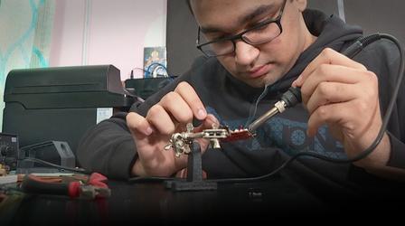 Video thumbnail: PBS NewsHour Teen scientist’s device may grant speech to the voiceless