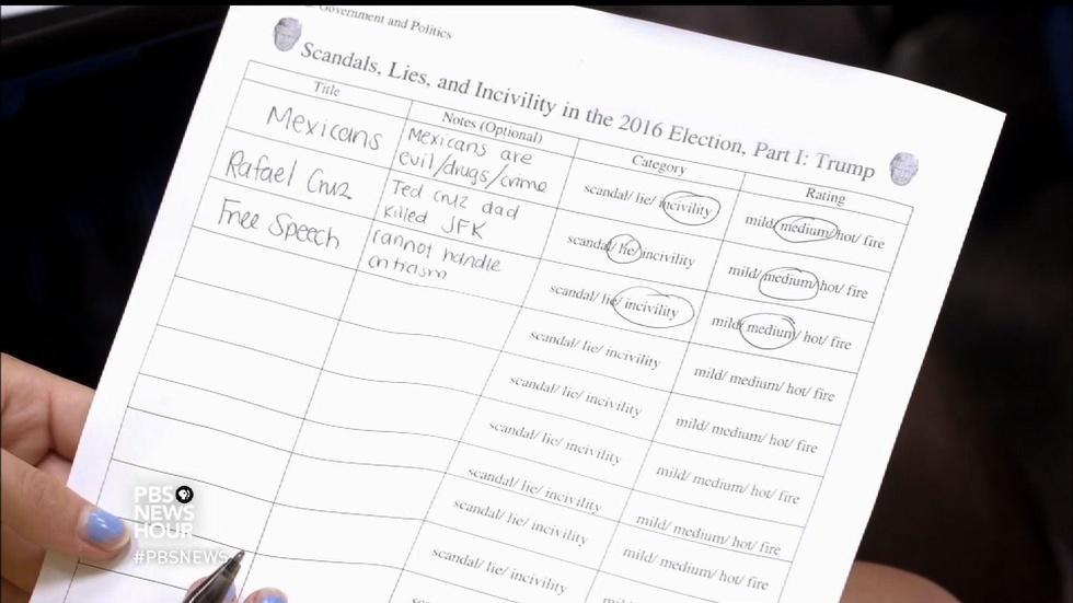 Teaching teens election’s ‘scandals, lies and incivility’ image