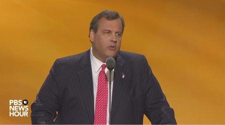Video thumbnail: PBS NewsHour Chris Christie at the 2016 Republican National Convention
