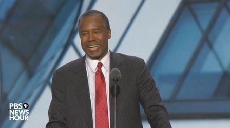 Video thumbnail: PBS NewsHour Ben Carson: We need to use the power of reasoning