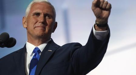 Video thumbnail: PBS NewsHour Watch Mike Pence's full speech at the 2016 RNC