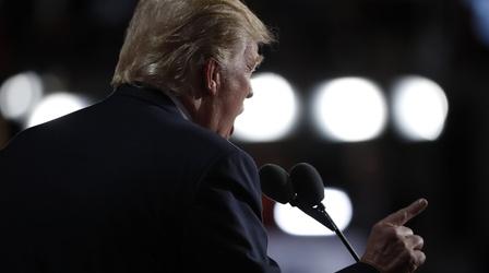 Video thumbnail: PBS NewsHour Watch Presidential Candidate Donald Trump's full speech