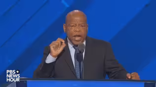 Rep. John Lewis seconded the nomination for Hillary Clinton