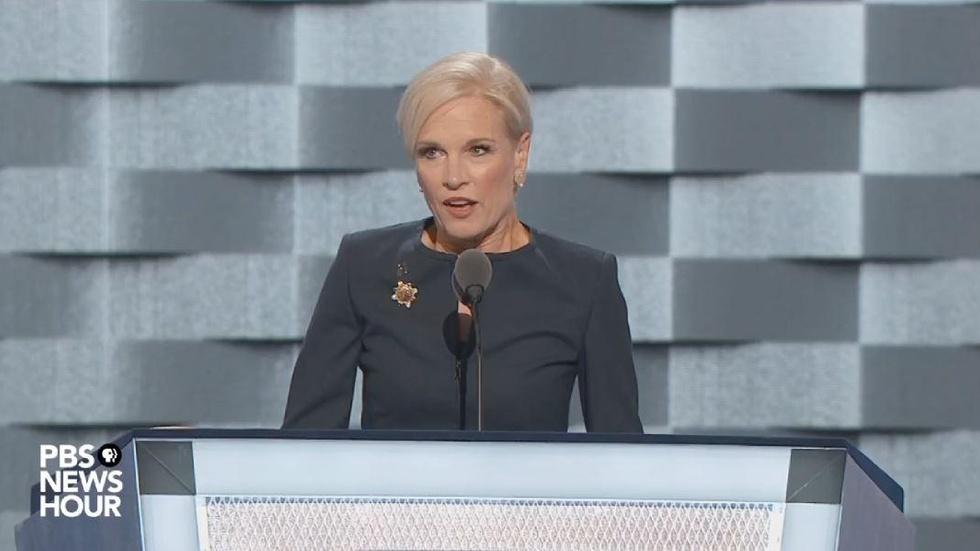 Planned Parenthood president Cecile Richards speaks at DNC image