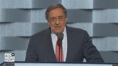 Video thumbnail: PBS NewsHour Ex-CIA chief Leon Panetta speaks at 2016 DNC