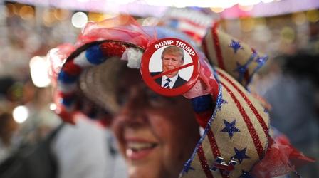 Video thumbnail: PBS NewsHour Looking back at some DNC Trump trash talk