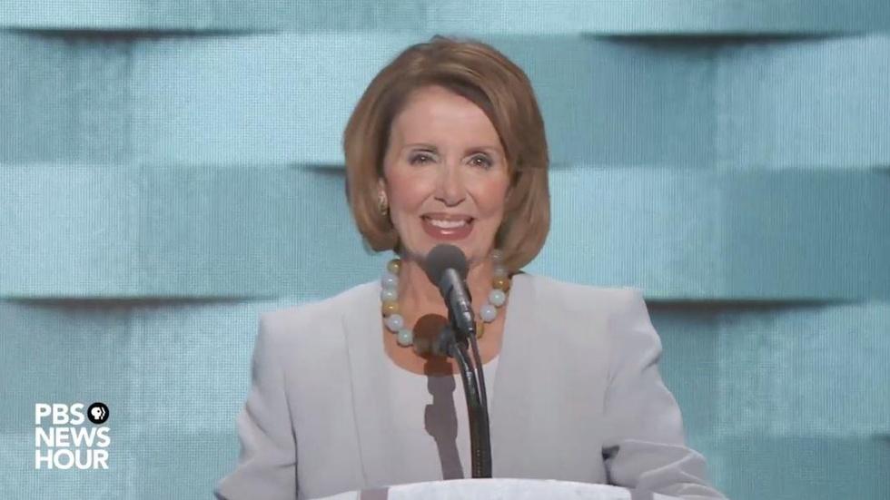 Nancy Pelosi's full speech from Thursday at the 2016 DNC image
