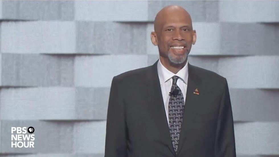 Kareem Abdul-Jabbar spoke on the final night of the 2016 DNC image