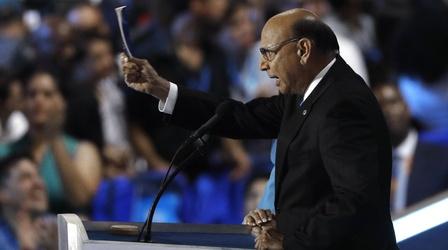 Video thumbnail: PBS NewsHour Father of Captain Khan to Trump: 'You've sacrificed nothing'