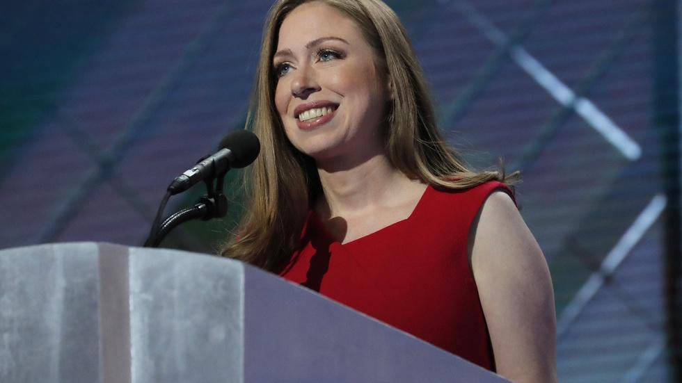 Chelsea Clinton introduces Hillary Clinton at the 2016 DNC image