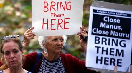 Video thumbnail: PBS NewsHour Migrants to Australia by sea may face harsh conditions