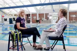 At the pool with freestyle phenom Katie Ledecky
