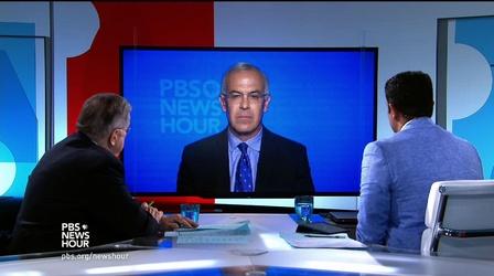 Video thumbnail: PBS NewsHour Shields and Brooks on immigration and if Clinton can lay low