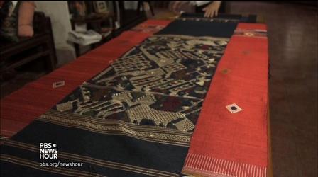 Video thumbnail: PBS NewsHour The weaver who helped resurrect an endangered Lao artform