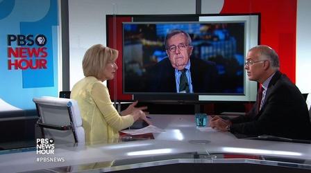 Video thumbnail: PBS NewsHour Shields and Brooks on high stakes for debate moderators