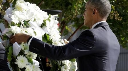 Video thumbnail: PBS NewsHour After 9/11, Americans 'summoned strength,' Obama says