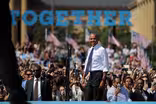 Obama steps up to boost campaign of sidelined Clinton