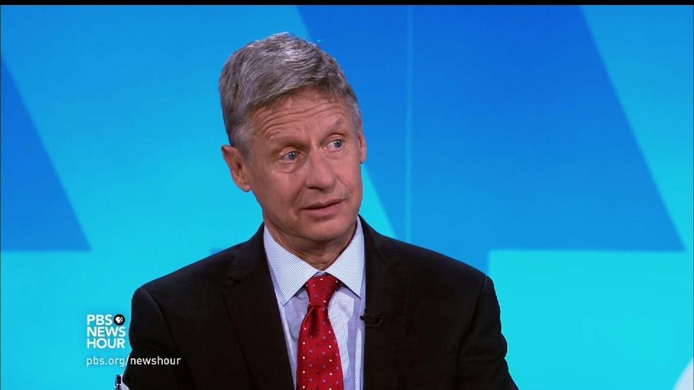 Gary Johnson on the rules keeping him off the debate stage image
