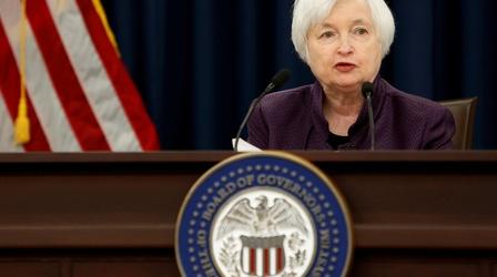 Video thumbnail: PBS NewsHour News Wrap: Fed will keep key interest rate near record lows