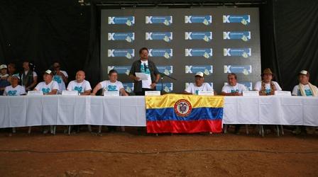 Video thumbnail: PBS NewsHour FARC holds final summit as an armed rebel group