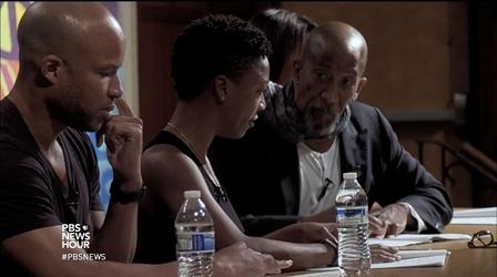 Video thumbnail: PBS NewsHour Using an ancient Greek tragedy to face trauma in Ferguson?