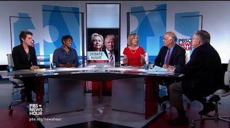 Video thumbnail: PBS NewsHour First debate predictions in an unpredictable election year