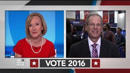Video thumbnail: PBS NewsHour What Clinton and Trump want from the first debate
