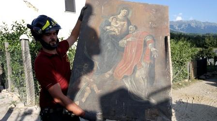 Video thumbnail: PBS NewsHour Saving treasured art after Italy’s major earthquake