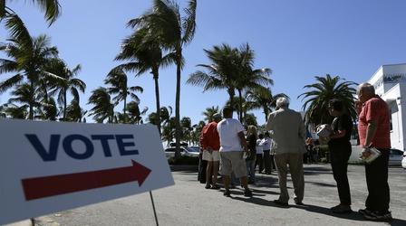Video thumbnail: PBS NewsHour Shifting Latino vote in Florida could influence election