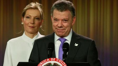 Video thumbnail: PBS NewsHour Failed FARC deal earns Colombian president Nobel Peace Prize